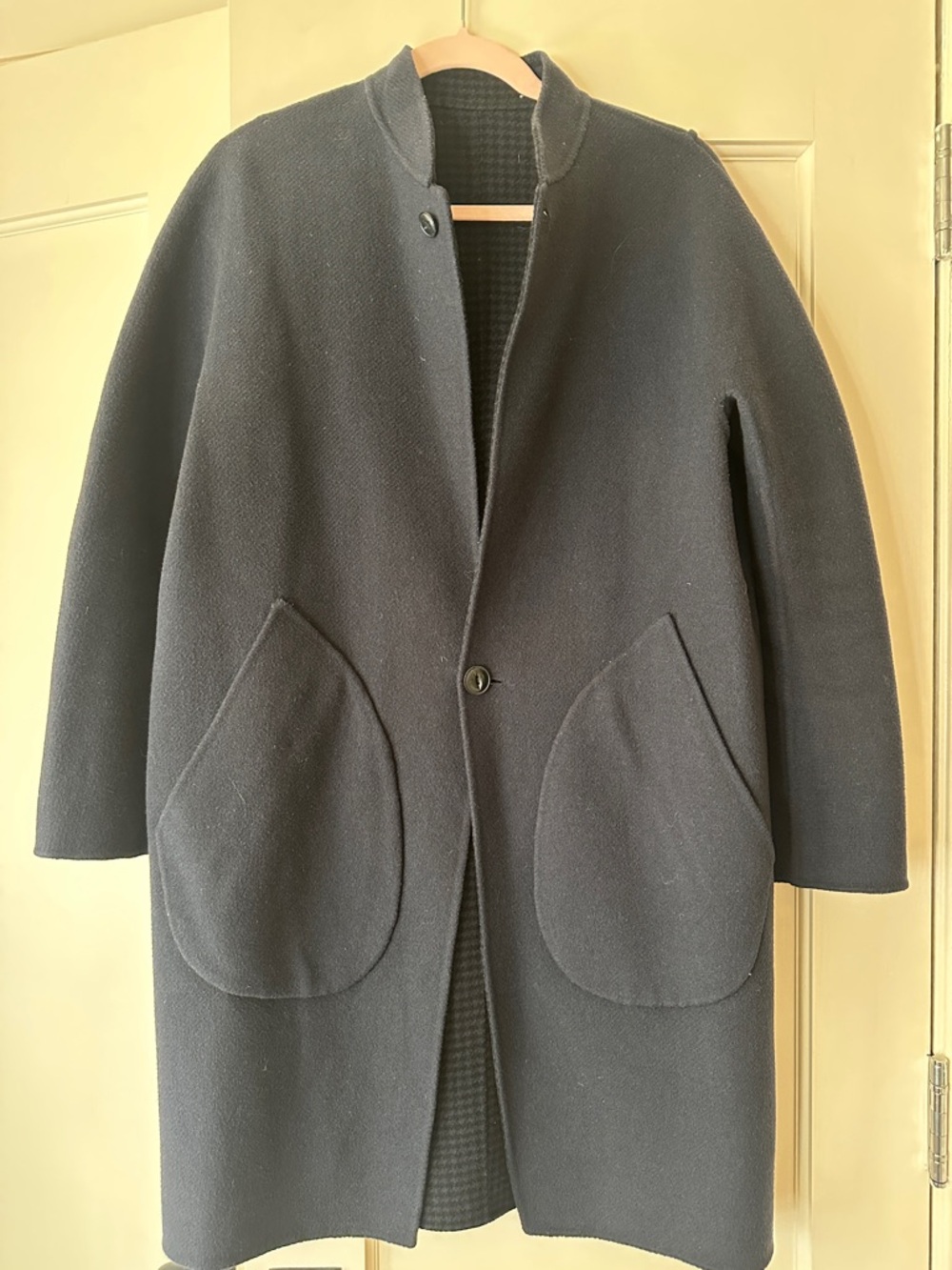 rag & bone reversible wool bubble coat